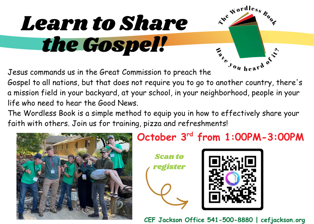 Wordless Book Training Flyer