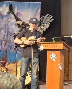 Luke doing the Talent Show at CYIA